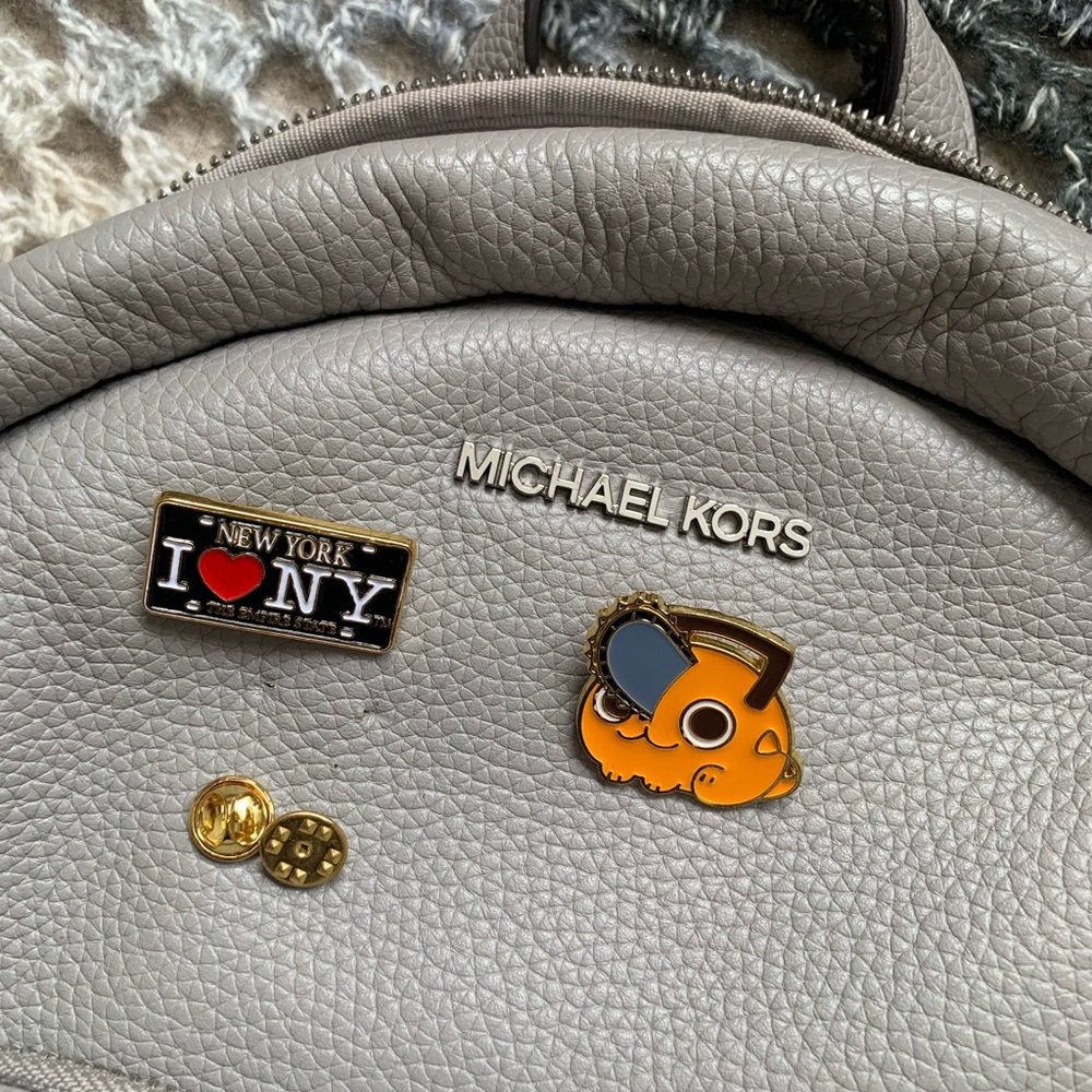 Gray Michael Kors Mini Back Pack - image 8